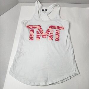 Floyd Mayweather The Money Team Shirt Women's Size Small White W pink Letters